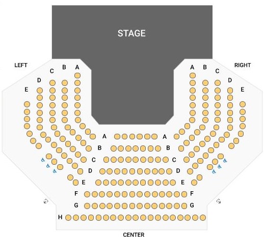 Raabe Theatre seating chart